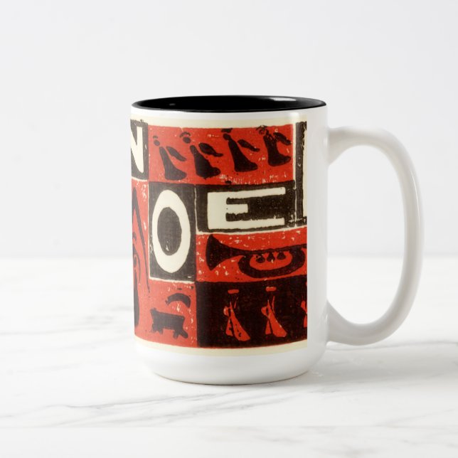 Noel Red Two-Tone Coffee Mug (Right)