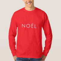 Noël red white minimalist typography simple modern