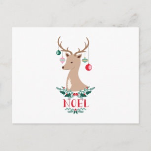 Noel Reindeer Postcard