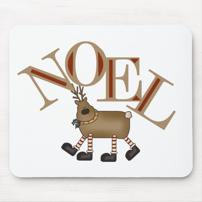 NOEL Reindeer Tshirts and Gifts Mouse Mat (Front)