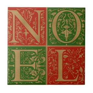 Noel Retro Decorative Holiday Tile