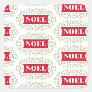 noel square sticker