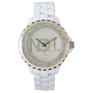 NOEL typography with Christmas wreath Watch