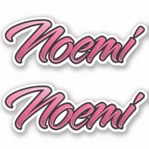 Noemi faded pink sticker sticker embroiderset