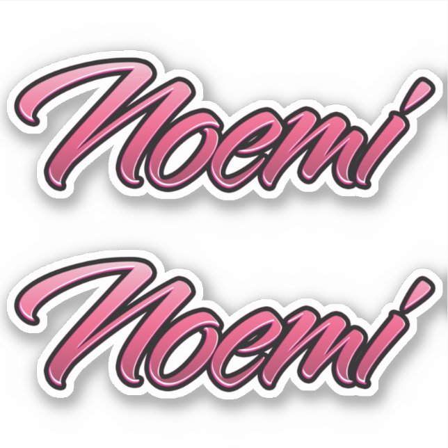 Noemi faded pink sticker sticker embroiderset (Front)