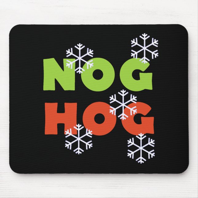 Nog Hog Mouse Mat (Front)