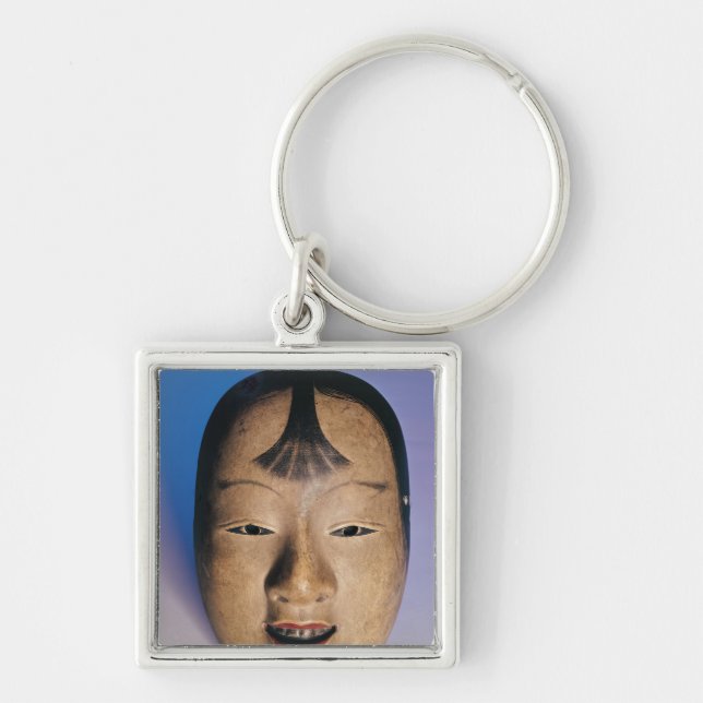 Noh theatre mask of a young boy called key ring (Front)
