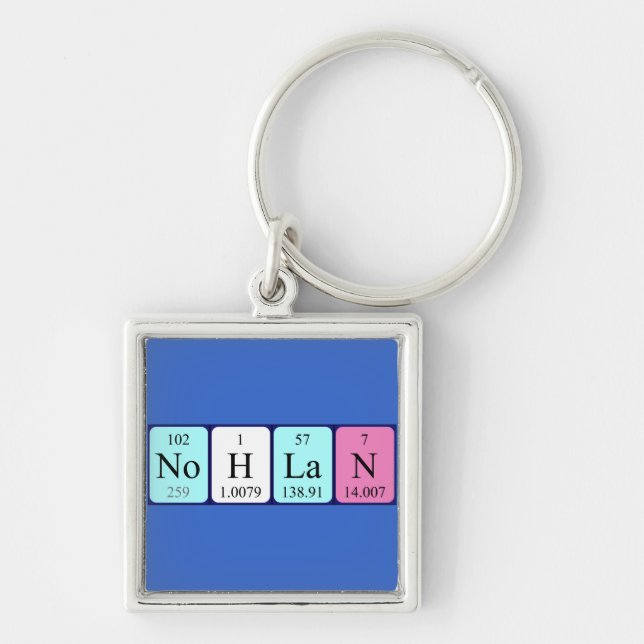 Nohlan periodic table name keyring (Front)