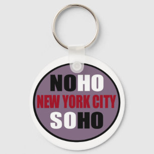 NoHo SoHo New York City Key Chain