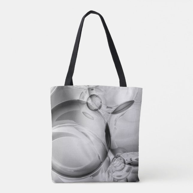 Noir Bubbles Tote Bag (Back)