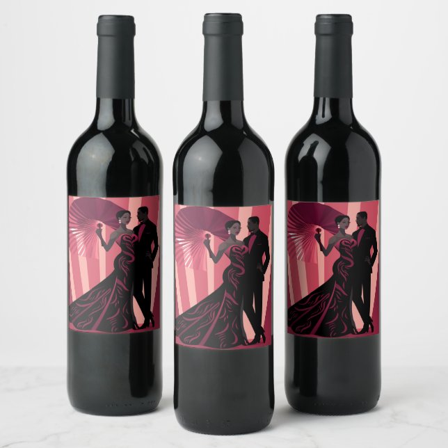 NOIR ELEGANCE-RED #1 WINE LABEL (Bottles)