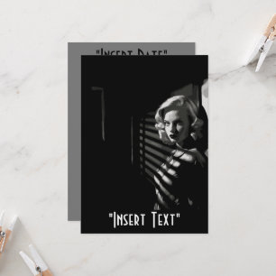 Noir Femme Fatale Invitation