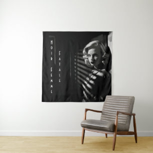 Noir Femme Fatale Tapestry