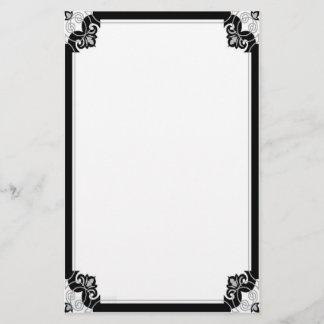 Noir Nouveau Stationary Stationery