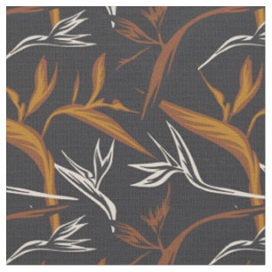 Noir palm leaf muted desert  fabric