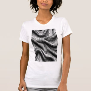 Noir Wave - 3D Micro Mosaic Vertical Tee