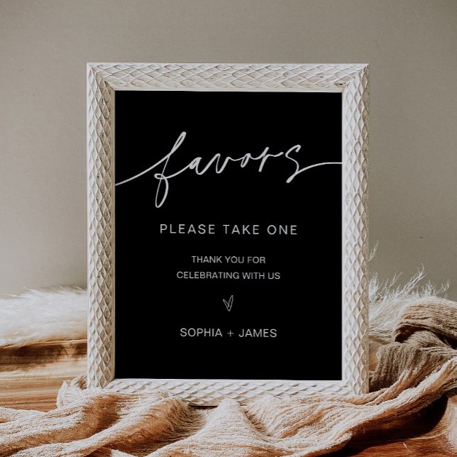NOIR Wedding Favours Sign (Creator Uploaded)