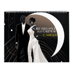 NOIRE' ELEGANCE 2027 Calendar