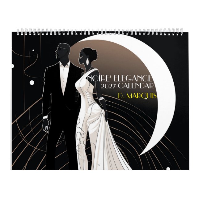 NOIRE' ELEGANCE 2027 Calendar (Cover)