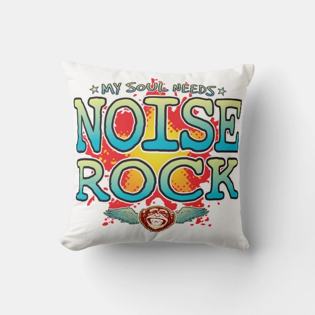 Noise Rock Soul Cushion (Front)