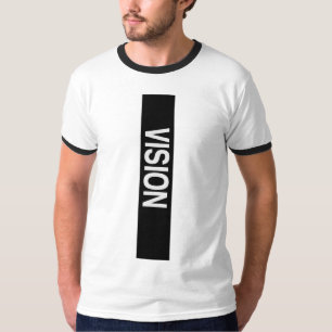NOISIA Vertical Typography Men’s Minimal T-Shirt