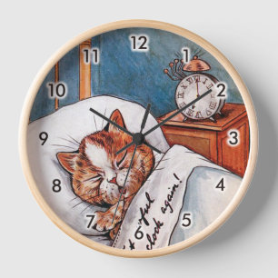 Noisy Alarm Clock, Louis Wain Clock