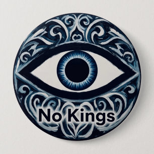 NoKingsEvilEye 10 Cm Round Badge