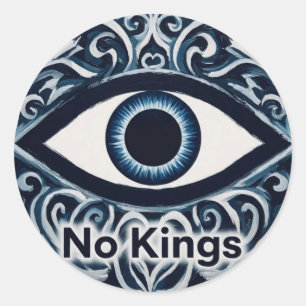 NoKingsEvilEye Classic Round Sticker