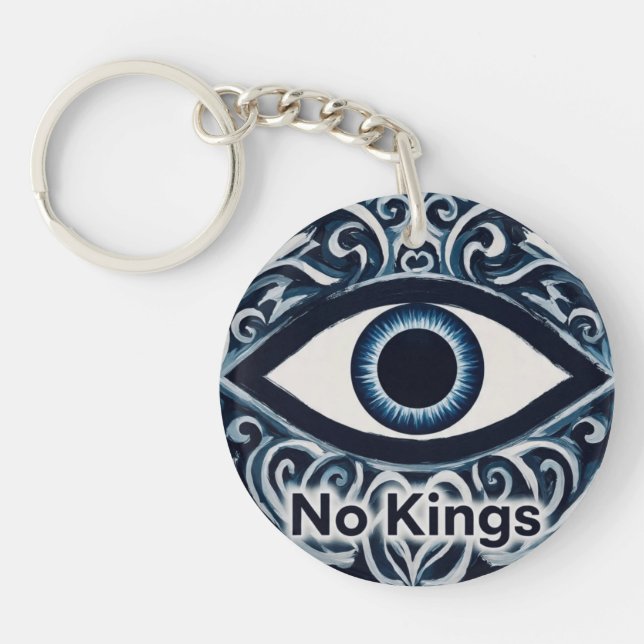 NoKingsEvilEye  Key Ring (Front)