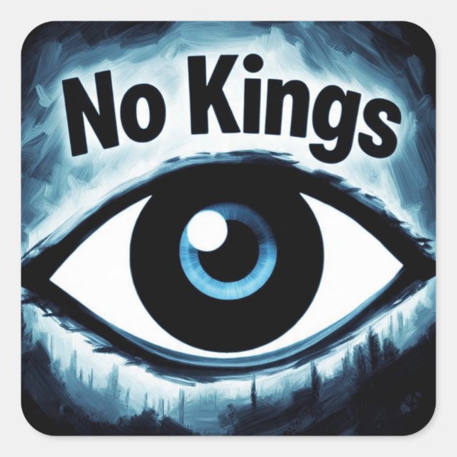 NoKingsEvilEye Square Sticker (Front)