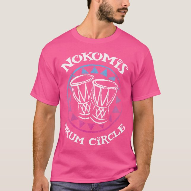 Nokomis Florida Drum Circle Drummer T-Shirt (Front)