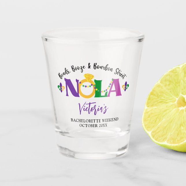 NOLA BACHELORETTE WEEKEND Shot glass (Front)