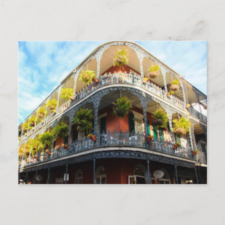 NOLA Bourbon Street Panoramic View Postcard