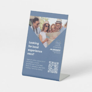 Nola Bruce stand Pedestal Sign