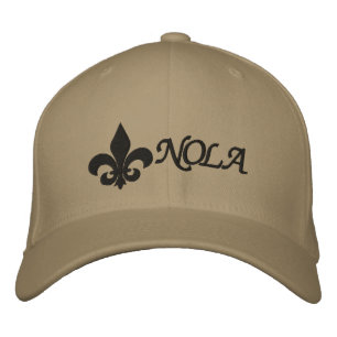 NOLA Fleur De Lis Embroidered Hat