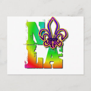 NOLA FLEUR DE LIS POSTCARD