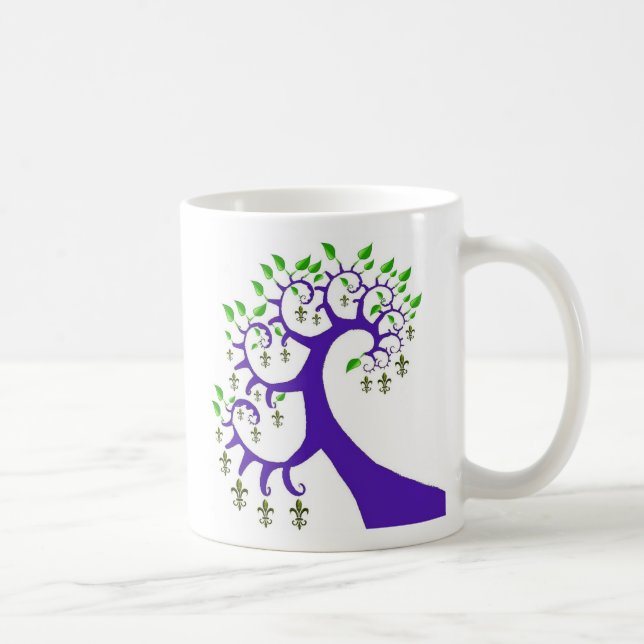 NOLA FLEUR DE LIS TREE COFFEE MUG (Right)