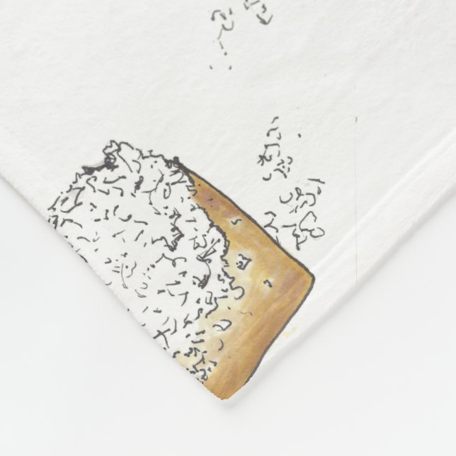 NOLA Louisiana New Orleans Beignet Pastry Foodie Fleece Blanket (Corner)