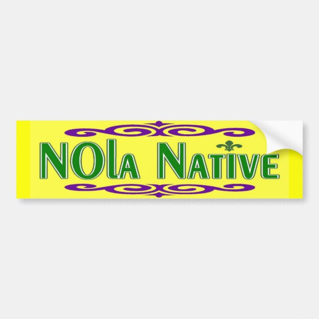 NOLa Native Bumper Sticker (Front)