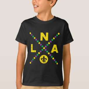 Nola New Orleans Louisiana Jester Funny Mardi Gras T-Shirt