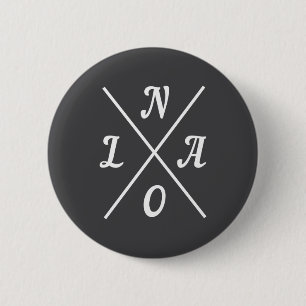 Nola New Orleans Louisiana United States _1  6 Cm Round Badge
