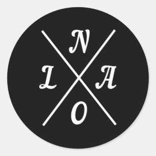 Nola New Orleans Louisiana United States _1 Classic Round Sticker