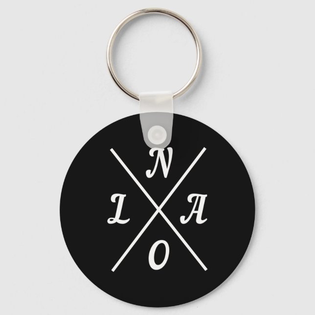 Nola New Orleans Louisiana United States _1  Key Ring (Front)