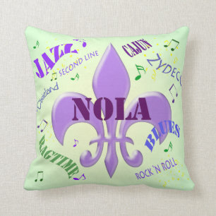 NOLA New Orleans Music Cushion