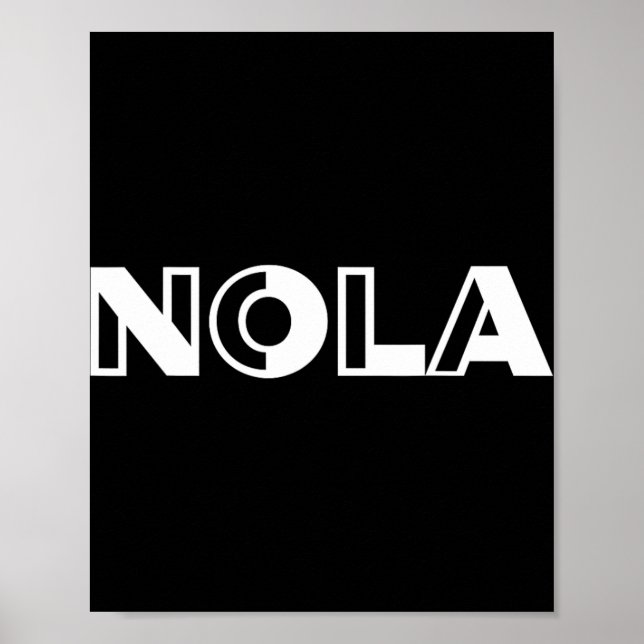 Nola New Orleans Tee Shirt  Poster (Front)