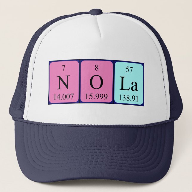 Nola periodic table name hat (Front)