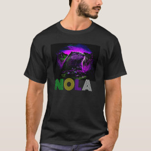 Nola Saying New Orleans Mardi Gras Nutria Rat  3 T-Shirt