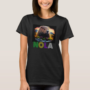 Nola Saying New Orleans Mardi Gras Nutria Rat 4 T-Shirt