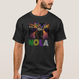 Nola Saying New Orleans Mardi Gras Nutria Rat T-Shirt