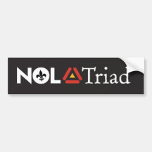NOLA Triad bumper sticker